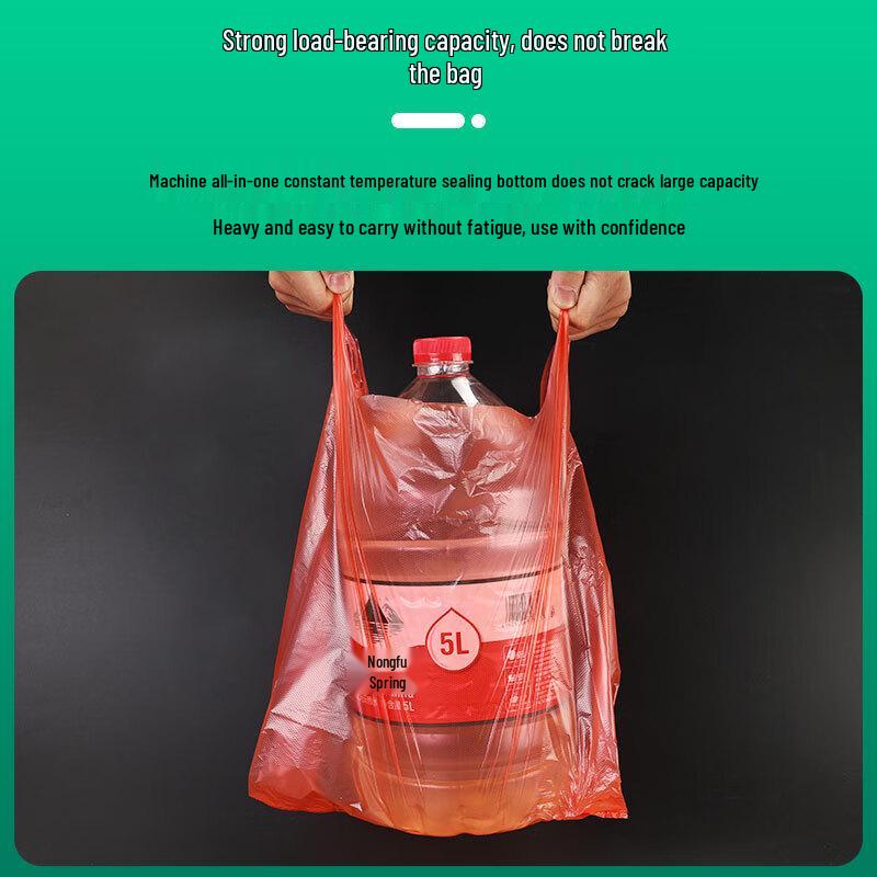 YANGGE Rote Plastik-Westengriffe Markttaschen