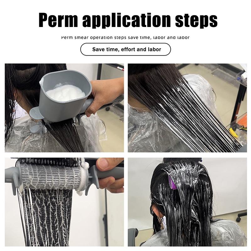 Hair Brush Hairdressing Hair Dye Comb Can Hold Hair Dye Cream Barber Tinting Highlighting Easy Use Practical Hair Styling Tools