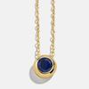 Women's Classic Zodiac Birthstone Pendant Necklace, Twelve Zircon Stones, Copper Round Design