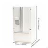 Dollhouse Kitchen Fridge Opening Doors 1:12 Scale Refrigerator Realistic Design Miniature