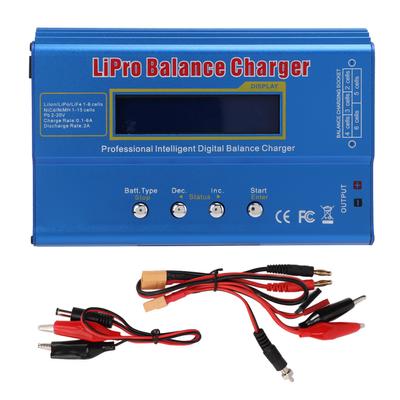 Carregador de Balanceamento Multifuncional Liga de Alumínio 80W Mini Carregador de Balanceamento para Helicóptero RC