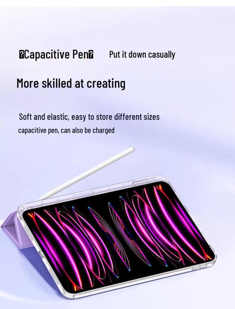 iPad Pro 13-inch Protective Case Air7/Air45 Sleeve with Pen Slot, Y-Fold for 8th/9th Gen, Acrylic A16, iPad11