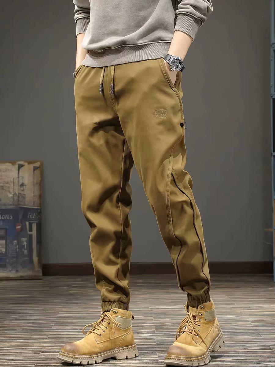 

Мужские брюки в британском стиле свободного кроя для рабочей одежды - Коллекция Осень/Зима 2023 4XL хаки