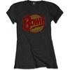 David Bowie Women's BOWTS09LB02 T-Shirt, Black, Medium