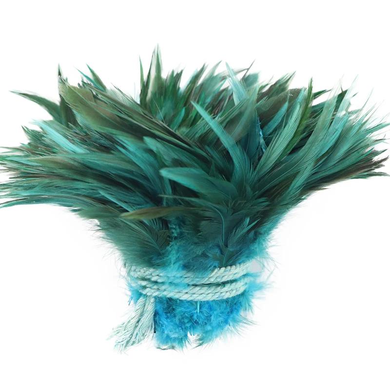 1 Roll Natural Pheasant Feathers for Crafts Jewelry Needlework Decoration Fly Tying Materials Chicken DIY Handicraft Accessories