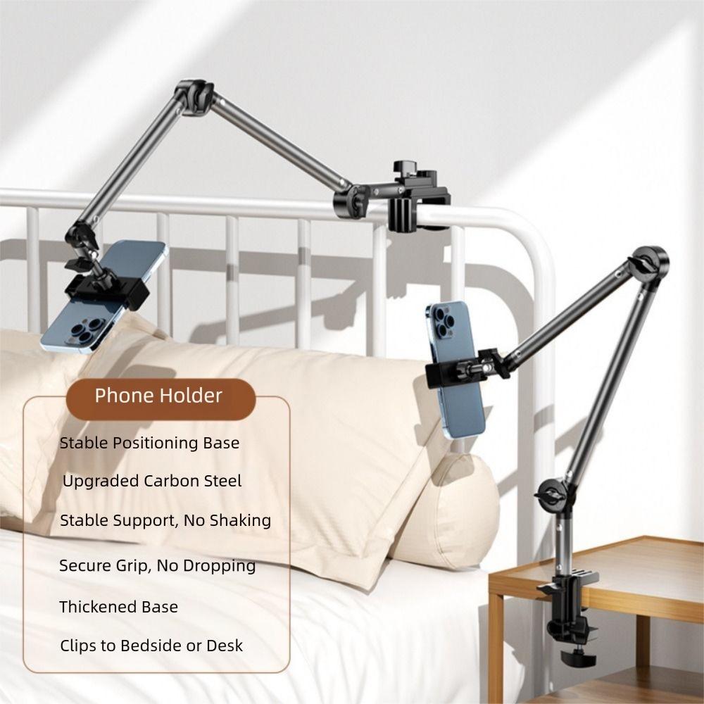 

Alloy Phone Stand Support Adjustable Tablet Holder Folding Cantilever Bracket Broadcast Studio Phone Holder