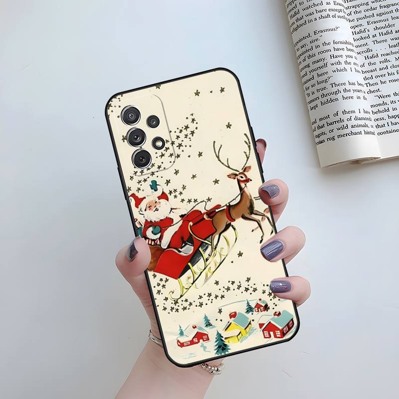 Christmas Gift Santa Claus Phone Case Funda For Samsung S20 Lite S22 S30 Ultra S21 Fe S9 S10 E Plus Shockproof Back Cover