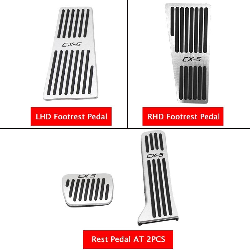 Dla Mazda CX5 CX-5 KE KF 2013-2017 2018 samochód akcelerator pedał hamulca podnóżek nakładka na pedał bez wiertła pokrywa akcesoria