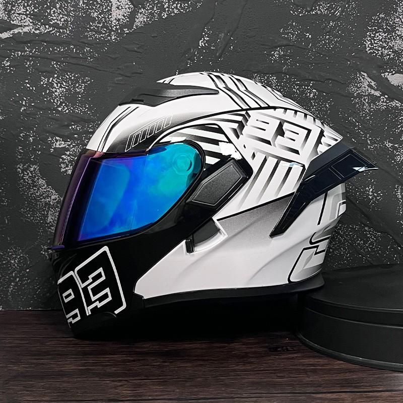 JIEKAI Flip-Up Motorcycle Helmet Women Couples Dual Lens Full Face Scooter Riding ABS Material
