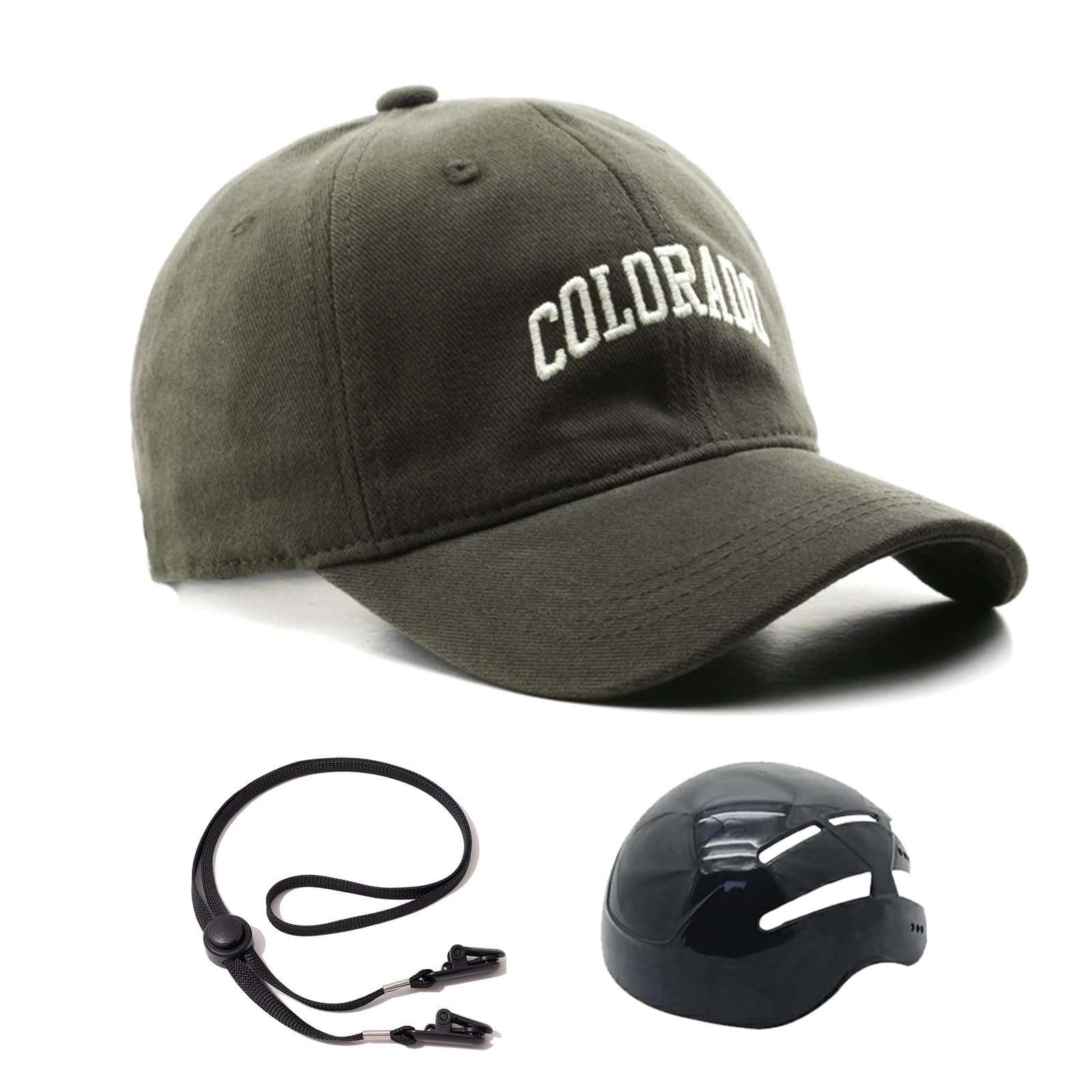 

Велосипедная шляпа для мужчин и женщин Летняя УФ Защита Сверхпрочная Защитная шляпа с подбородком Подходит для окружности головы Идеально подходит для и Городской езды Шлем, Стиль, (ЕС серый