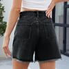 Women's Fashion Casual Solid Color Print High Waist Sport Shorts
