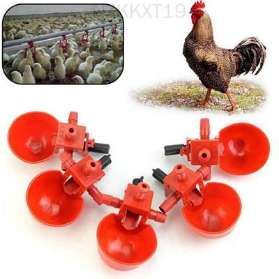 5Pcs Automatic Chicken Hen Water Cups Poultry Coop Drinking Bowl Plastic Waterer
