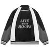Li Ning Basketball Series Bad Five Color Block Weich Atmungsaktiv Vielseitig Locker Baseballjacke Herrenjacken AFDV321-3