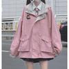 Spring Autumn Hoodie Sweatshirt Women Tops Loose Casual Milk Print Hoodie Streetwear Girl Zip Up Jacket