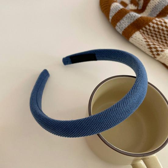 Hair Hoop Candy Color High Elasticity Soft Sponge Headband No Pressure Corduroy Texture Thickened Design Face Wrap Hair Organizer