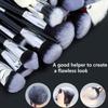 40-Piece Black Makeup Brush Set: Complete Beauty Tool Kit with Brush Bag