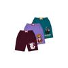 KYDA KIDS Cotton Printed Pocket Bow Shorts for Girls Regular Fit Girls Shorts with Elastic Waist Multicolored (Pack of