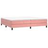 Maison Exclusive - Sommier à lattes de lit avec matelas Rose 200x200 cm Velours