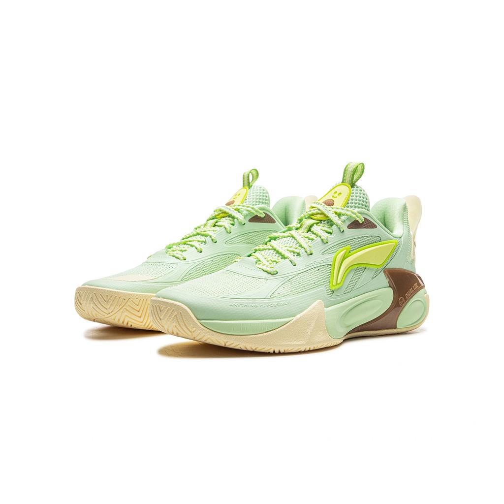 Li Ning Kids Wind Shadow 2.0 Fabric Simple Fashion Versatile Classic Basketball Shoes Kids Basketball Shoes Melon YKBV032-17