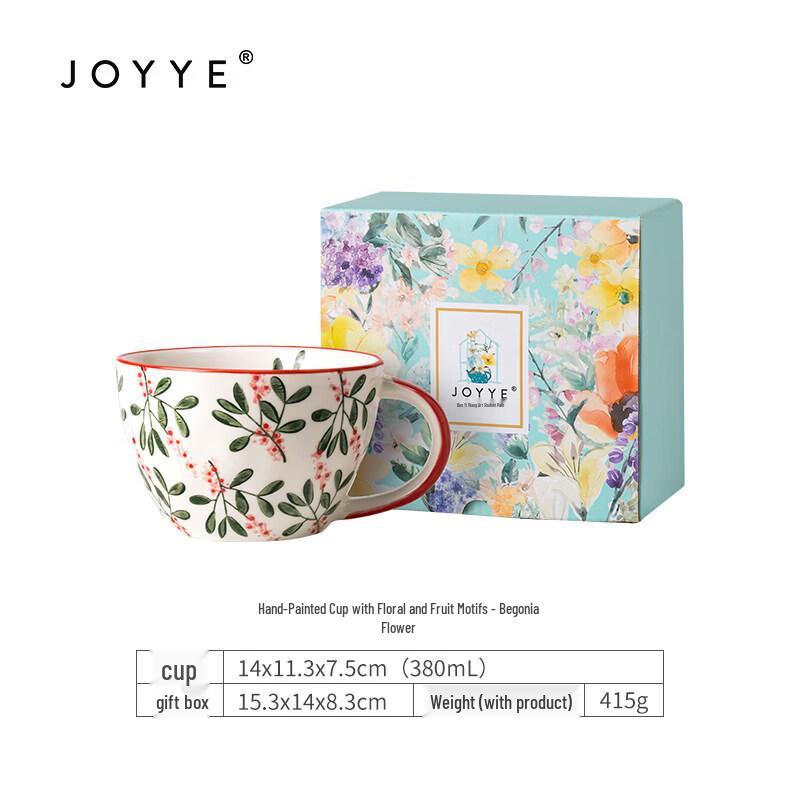 JOYYE Underglaze Hand-Painted Ceramic Mug