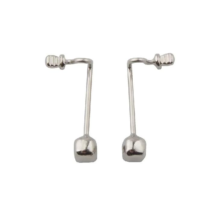 20pcs(10pairs) Soldering Eyeglasses Glasses Nose Pad Arm Stainless Steel Nose Pad Holder Eyewear Accessories JY08