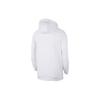 Nike Logo Print Fleece-Lined Warm Sports Pullover Hoodie with Drawstring Men Tops White CK0914-100