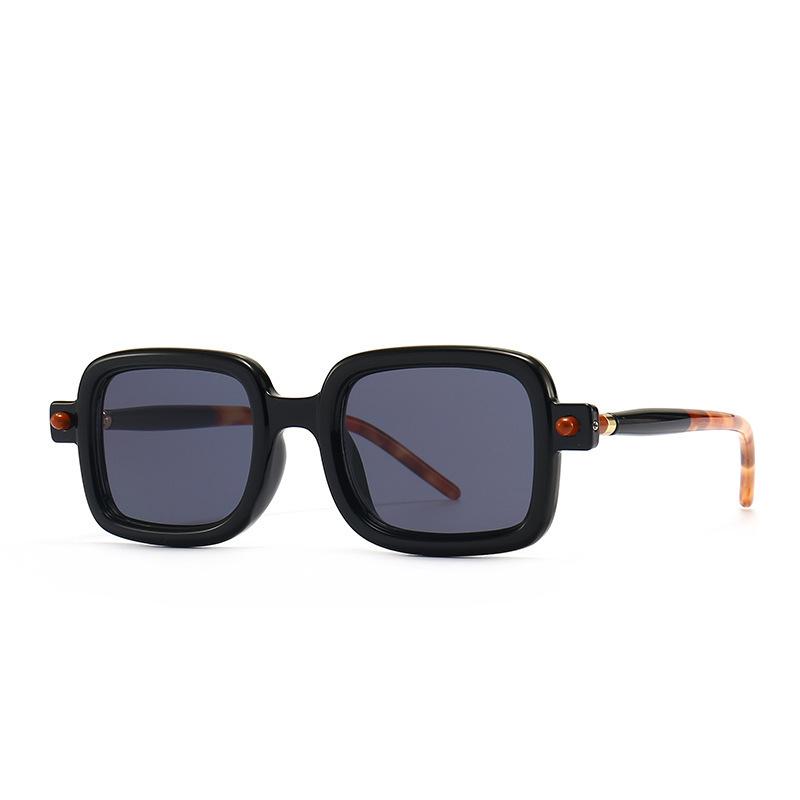 Thick Frame Sunglasses Men'S Square Sunglasses Men'S Retro Anti-Blue Sunglasses Men'S