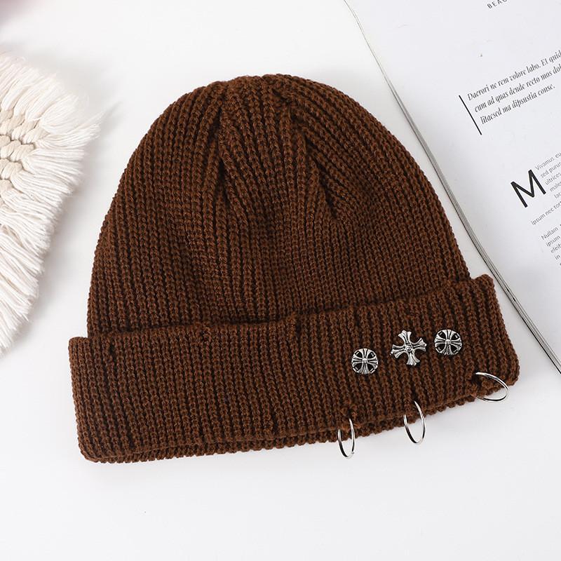 Knit Hat For Men Women Fall Winter Acrylic Warm Windproof Outdoor Sports Fashion Accessory