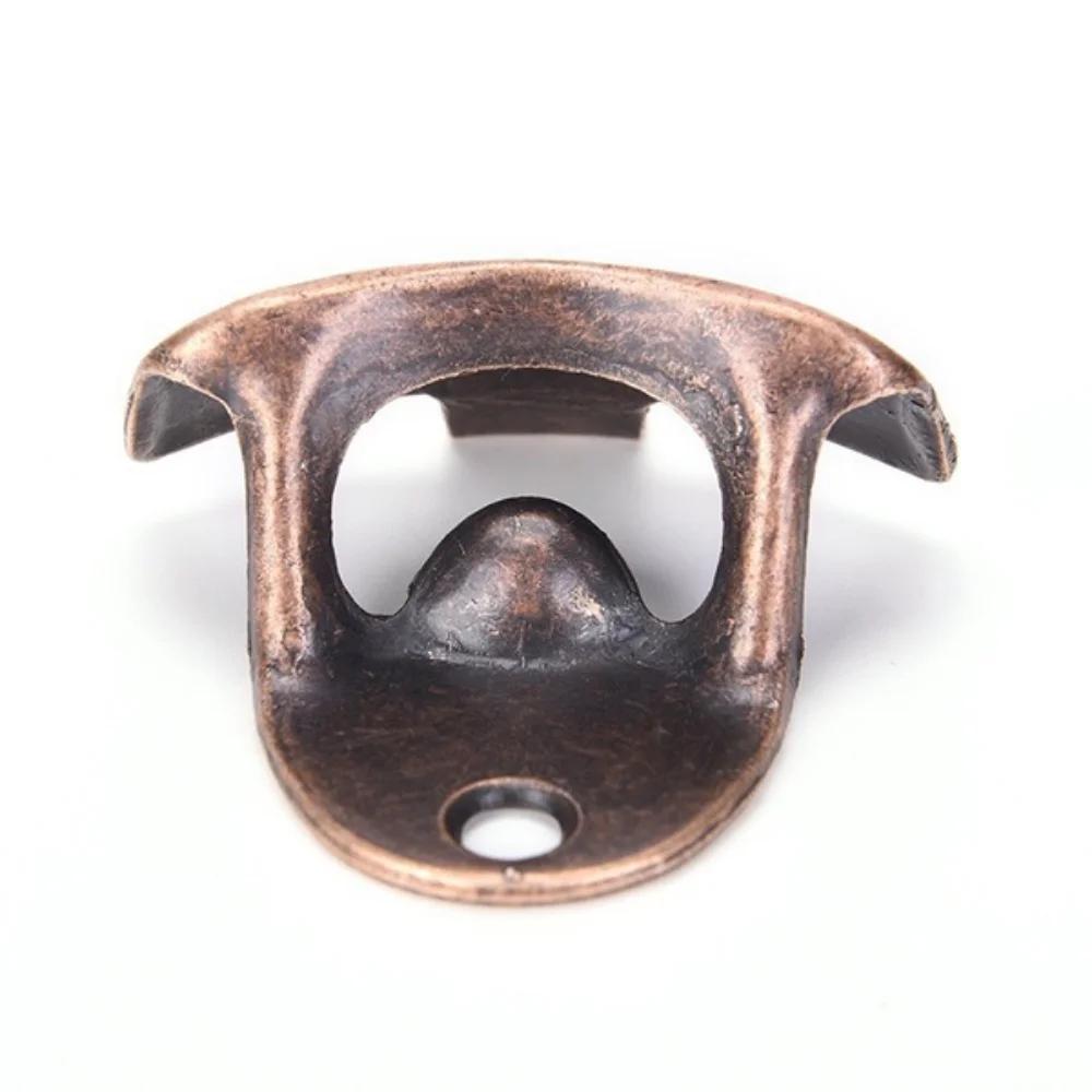 Wall Mounted Bottle Opener Vintage Zinc Alloy Beer Opener Creative Kitchen Bar Tool Home Decor