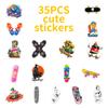 56 Autocolante Graffiti Desene Animate Skateboard Frumoase Decorațiuni Personalitate Telefon Mobil Mașină Autocolante Impermeabile