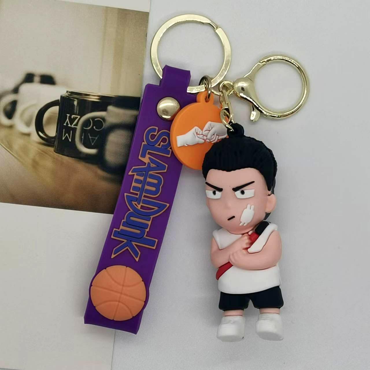 New Creative Cartoon Slam Dunk Master Doll Keychain Bag Car Keychain Accessories Gift Wholesale Y2k Fashion Toys Anime Cartoon