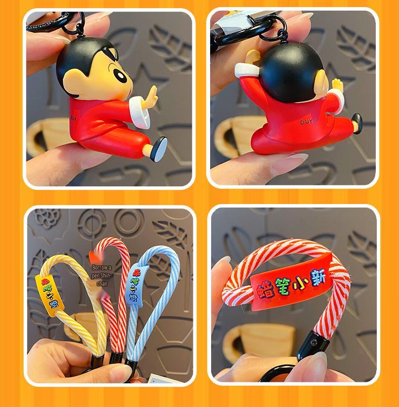 Crayon Shin-chan Kung Fu Keychain | Cute Backpack Pendant for Couples