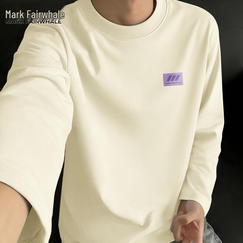 Mark Fairwhale Men's Cotton Long-Sleeve Casual T-Shirt