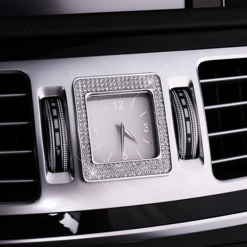 Hodiny Car Console hodinky čas dekorace kroužek nálepka pro Mercedes Benz třídy C W205 E W213 CLS S W222 W221
