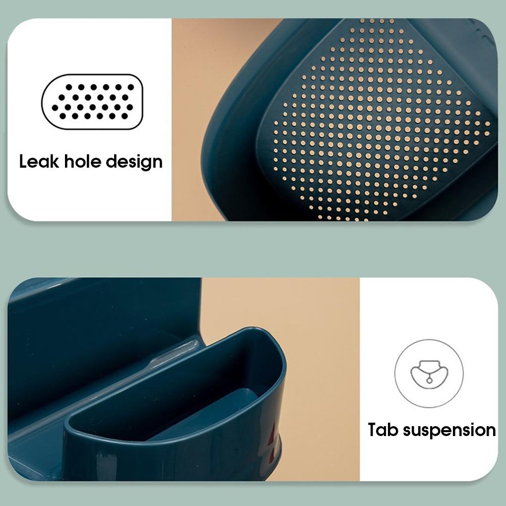 Kitchen Sinks Draining Hanging Waste Basket Rubbish Storage Rack Anti-slip Racks Household Gadget for Cleaning Tools Toiletries