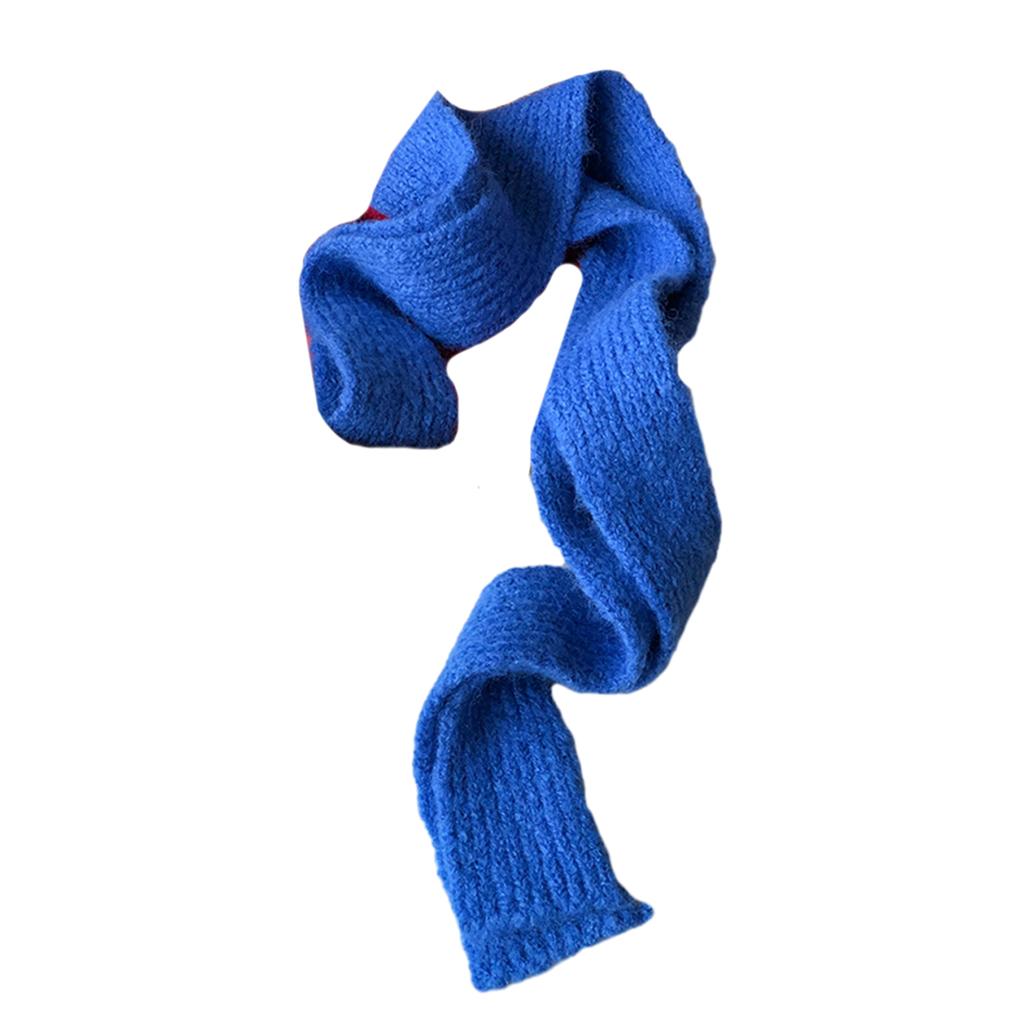 Harajuku Style Neck Scarf for Women Men Soft Neck Warmer Gothic Knit Narrow Long Scarf Winter Autumn Fashion Neckwear