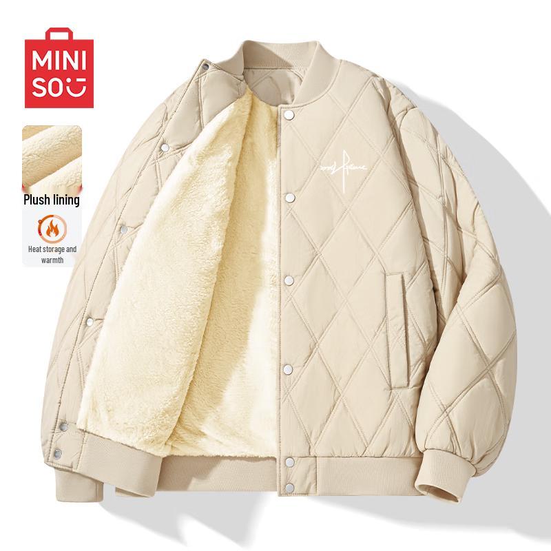 

MINISO Men s Winter Diamond Quilted Padded Jacket 4XL