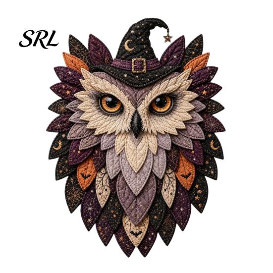 Quilten Hobby Cadeau voor Haar DIY Uil Patchwork Set, Gelaagd Stof Naaien Gepersonaliseerd Verjaardag Knutselaars 3D Textiel Knutselproject Volwassenen, Handgemaakt Huis