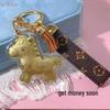 999 Pure Gold Horse Charm Phone Chain & Keychain Gift
