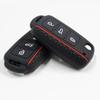 Autoschlüsselhülle für VW Golf Jetta POLO für Skoda Yeti Superb Rapid Octavia für SEAT Leon Ibiza 3-Tasten-Silikon-Schlüsselhülle