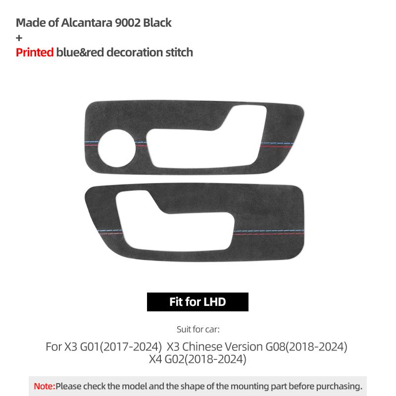 For BMW X3 G01 X4 G02 Made of Alcantara Seat Adjustment Buttons Panel Trim Protect Stickers Car Interior Tuning Accessories