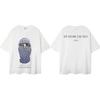 Stranger Things Masked Man Print Tee Men's American IH NOM UH NIT High Street Summer T-Shirt Casual Oversized Top