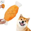 Plush Chicken Drumstick Dog Toy Squeaky Chick Leg Plushie Universal Puppy Cat Teething Interactive Chew Toy Pet Supplies
