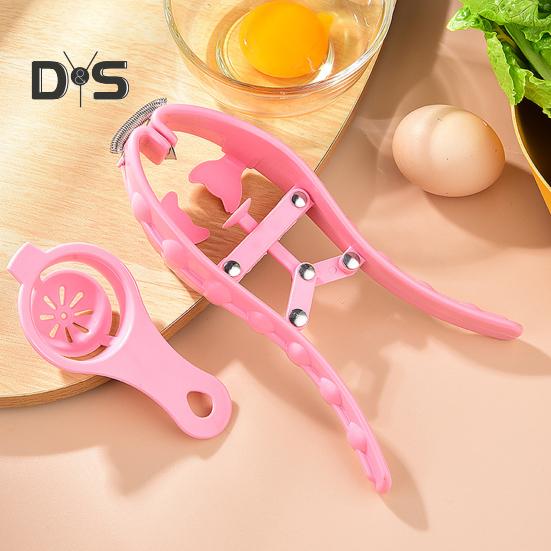 2 Teile/satz Langlebiger Eierschalenschneider Ergonomischer Griff Kreatives Eiertrenn-Eierschalenschneider-Werkzeug