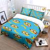 Cartoon Emoji and Banana Bedding Set Bedding set (1 duvet cover, 2 pillowcases, duvet not included)