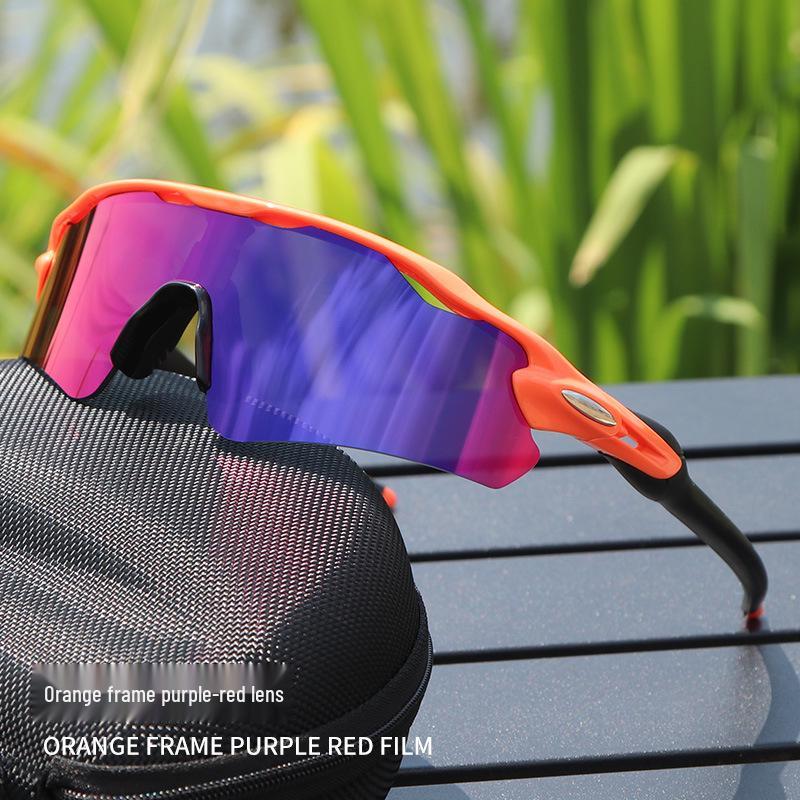 Cross-Border E-commerce TR90 Colorful Cycling Sunglasses for Outdoor Sports, Prescription-Compatible.