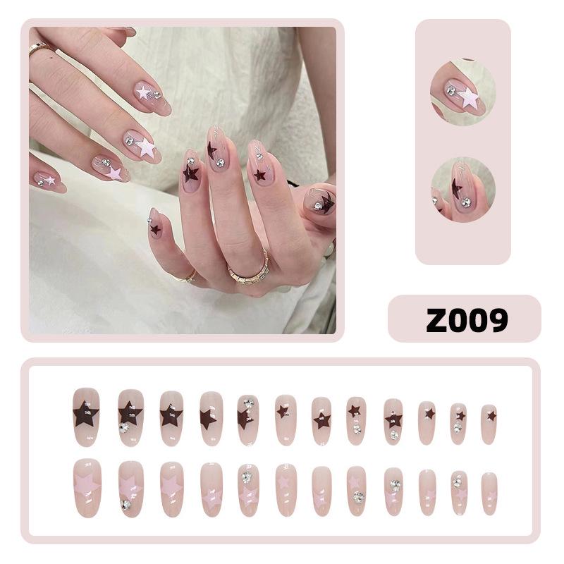 

Whitening & Beautifying Oval Star Nail Art Diamond Style Wearable Patches
