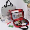 Outdoor & Home Emergency First Aid Kit Small Portable with Multiple Mesh Pockets Classified Storage Medical Bag