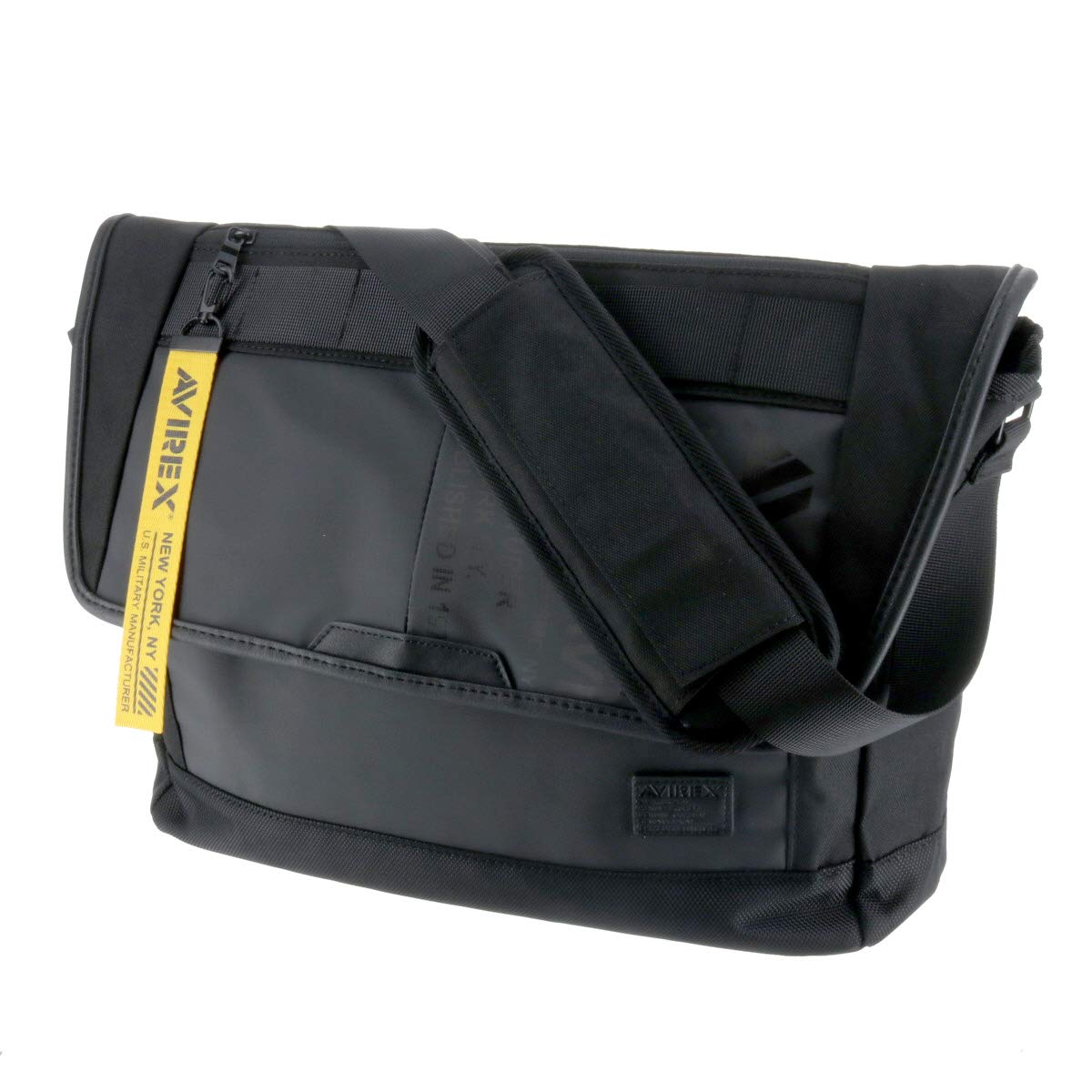 

AVIREX Flap Shoulder Bag Messenger Bag Black 1. чорний