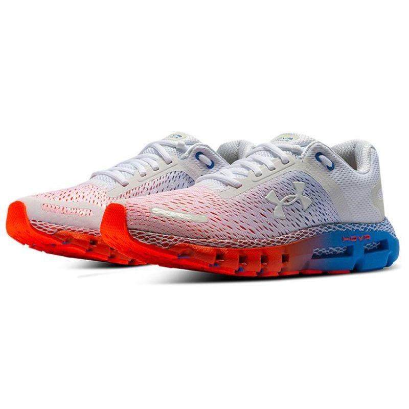 Under Armour Infinite 2 Comfort Fabric Low Cut Running Shoes Women White Red Blue 3025229-101